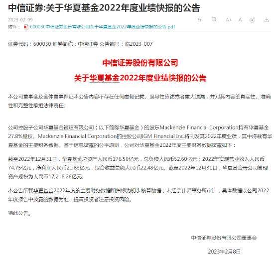 华夏基金2022年净利润21.63亿，较上一年同期略降(2025/09/27)